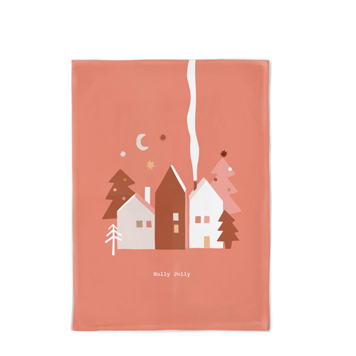 Organic kitchen towel – Holly Jolly 50 x 70 cm