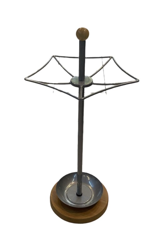 Ομπρελοθήκη ξύλο μέταλλο δαπέδου 23x70cm