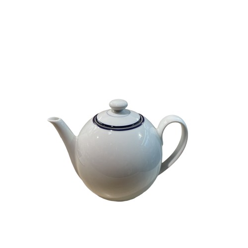 Τσαγιέρα λευκή/μπλε εξαιρετικής πορσελάνης ΙΟΝΙΑ 24x13x19 cm.