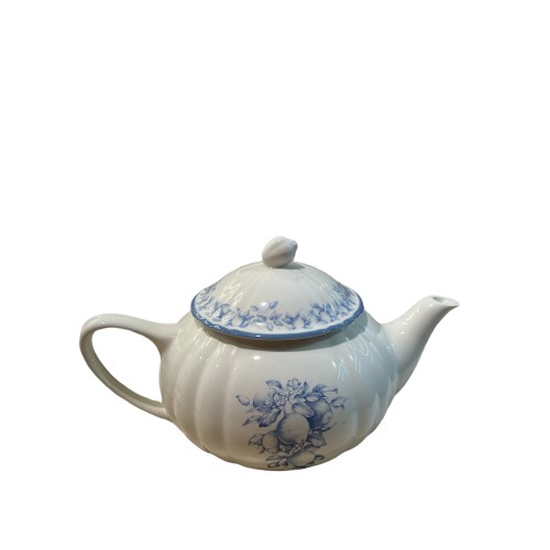 Τσαγιέρα σιέλ εξαιρετικής πορσελάνης Ginori 17x28x17 cm.