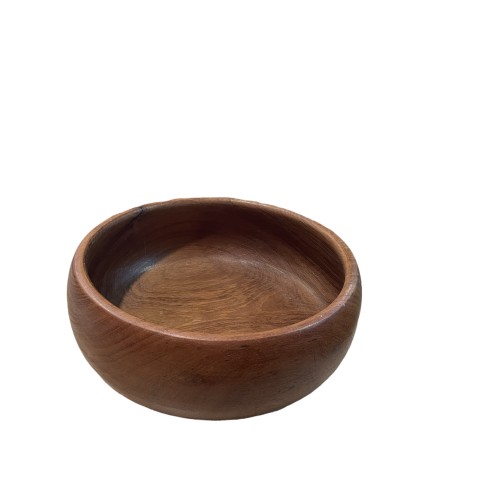Σαλατιέρα σε σκούρο ξύλο στρογγυλή 24x24x10cm