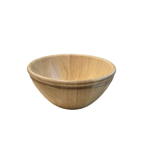 Σαλατιέρα σε ξύλο οξιάς στρογγυλή 25x12x13cm