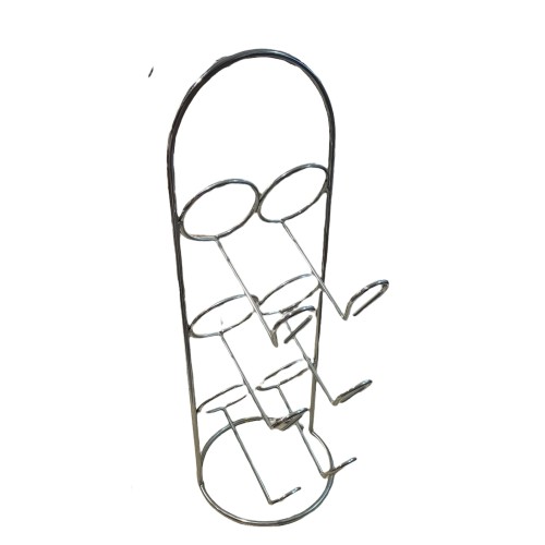 Κάβα μεταλλική επιτραπέζια ή επιδαπέδια για 6 μπουκάλια 22x59 cm