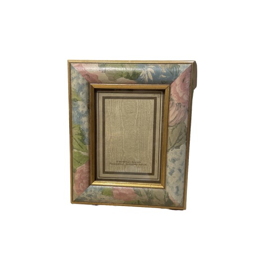 Κορνίζα φλοράλ Αγγλική ξύλινη για φωτό 9x12cm 