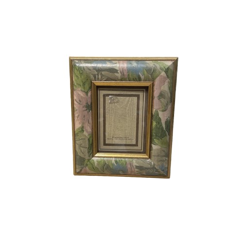 Κορνίζα φλοράλ Αγγλική ξύλινη για φωτό 7x9cm 