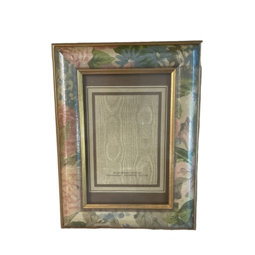 Κορνίζα φλοράλ Αγγλική ξύλινη για φωτό 10x15cm 