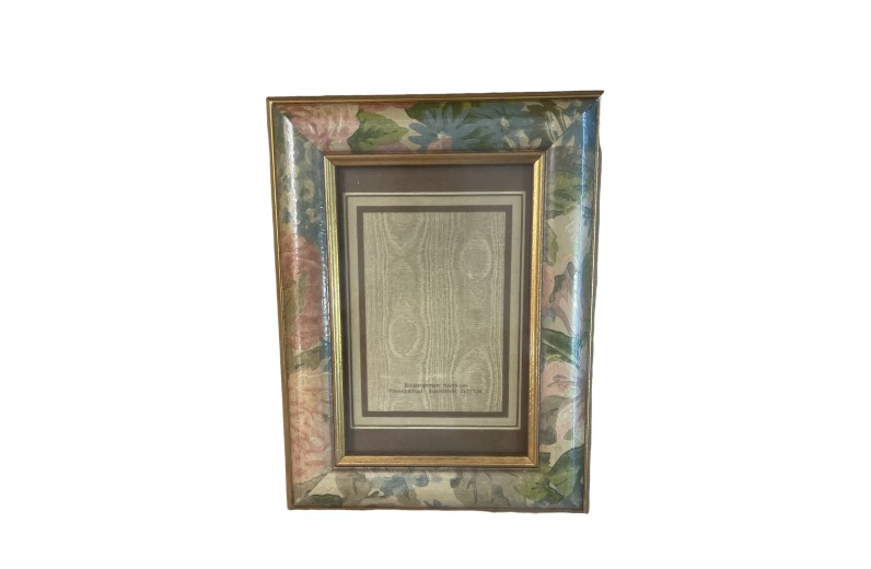 Κορνίζα φλοράλ Αγγλική ξύλινη για φωτό 10x15cm 
