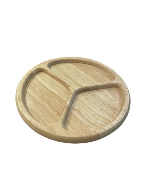 Πλατώ με χωρίσματα σε μασίφ ξύλο οξιάς 25x2cm