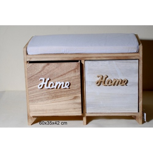 Μπαούλο Ξύλινο MDF 60x35x42 cm