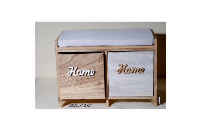 Μπαούλο Ξύλινο MDF 60x35x42 cm