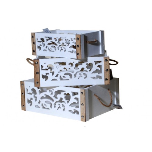 Καφασάκια Ξύλινα Σ/3 σε τρία διαφορετικά μεγέθη 40*29*15cm, 35*24*13cm, 30*19*11cm