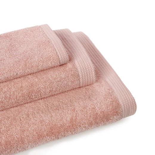 Σετ πετσέτες 3 τεμ. Cryspo Trio Pale Pink 100% Premium Cotton 600gr