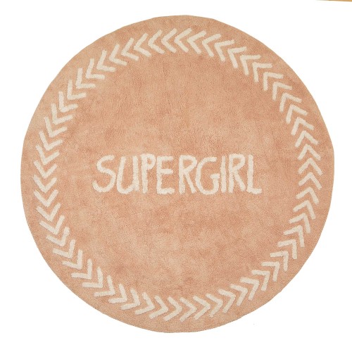 ΧΑΛΙ ΒΑΜΒΑΚΕΡΟ ΡΟΖ SUPERGIRL 150cm διάμετρος