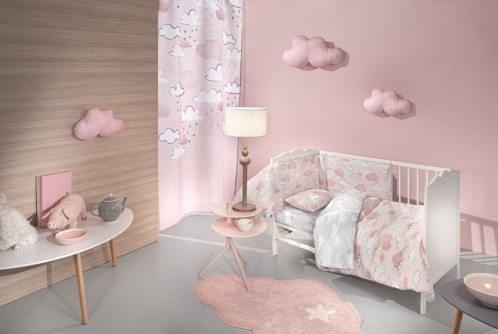 Σεντόνια Cloudy Pinky Σετ 3 τμχ. (2x115x170-30X40) by Guy Laroche Bebe