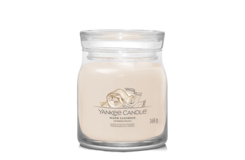 Yankee Candle Αρωματικό Κερί σε Γυάλινο Δοχείο Medium σειρά Warm Cashmere 411gr