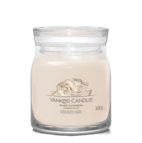 Yankee Candle Αρωματικό Κερί σε Γυάλινο Δοχείο Medium σειρά Warm Cashmere 411gr