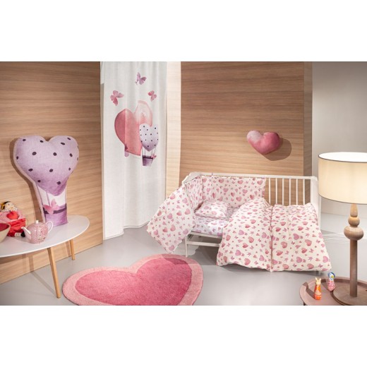 Σεντόνια  Σετ 3 τμχ. Sweet Heart  (2x115x170-30X40) by Guy Laroche Bebe