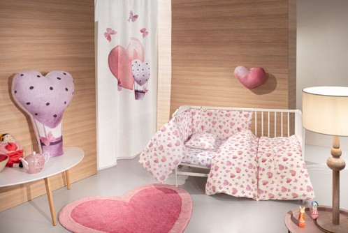 Σεντόνια  Σετ 3 τμχ. Sweet Heart  (2x115x170-30X40) by Guy Laroche Bebe