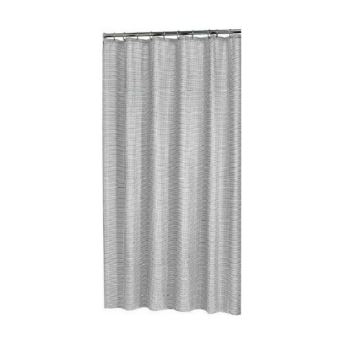 Sealskin Wave Κουρτίνα Μπάνιου Υφασμάτινη 180x200 cm Μαύρη