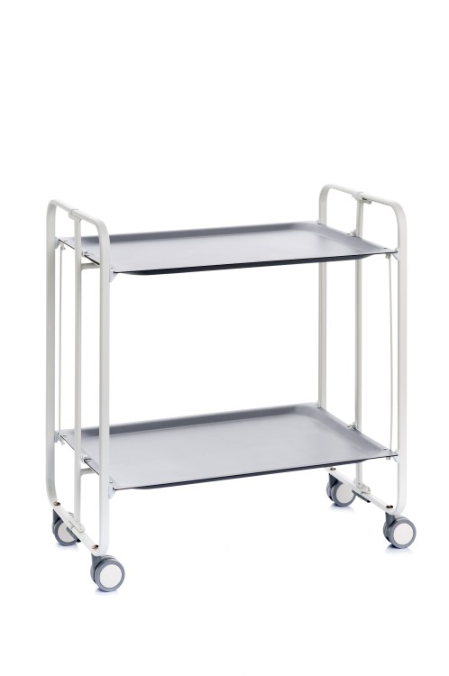 Πτυσσόμενο τρόλεϊ Αλουμινίου Matt Grey Pantone 66x43x72cm