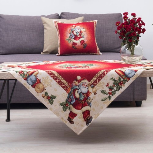 Χριστουγεννιάτικο Τραπεζομάντηλο 100x100 καρέ (Σχ. 8942)
