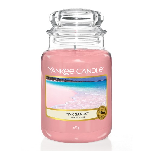 Yankee Candle Αρωματικό Κερί σε Γυάλινο Δοχείο Large σειρά Pink Sands 623gr