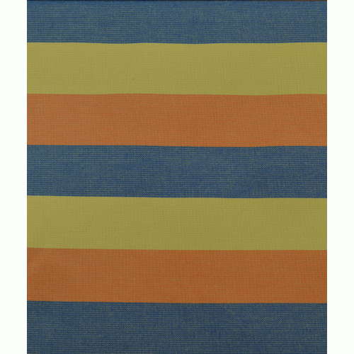 Τραπεζομάντηλο ριγέ βαμβακερό multistripes blue/orange 140x140cm