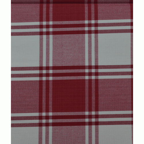 Τραπεζομάντηλο βαμβακερό καρώ μπορντό 140x140cm