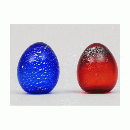 Αυγό murano μπλε