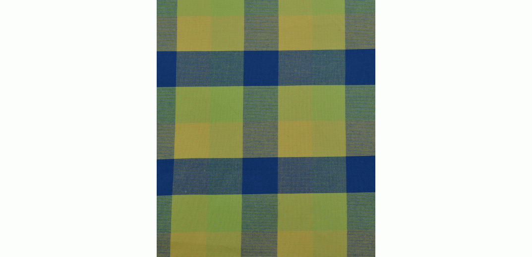 Τραπεζομάντηλο καρώ βαμβακερό multisquares blue/green 140x180cm