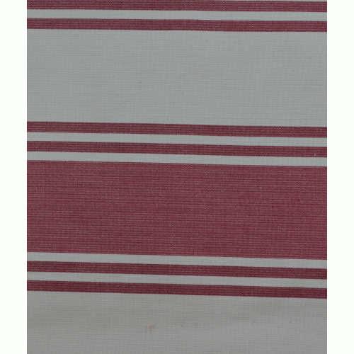 Τραπεζομάντηλο ριγιέ βαμβακερό μπορντό 140x140cm