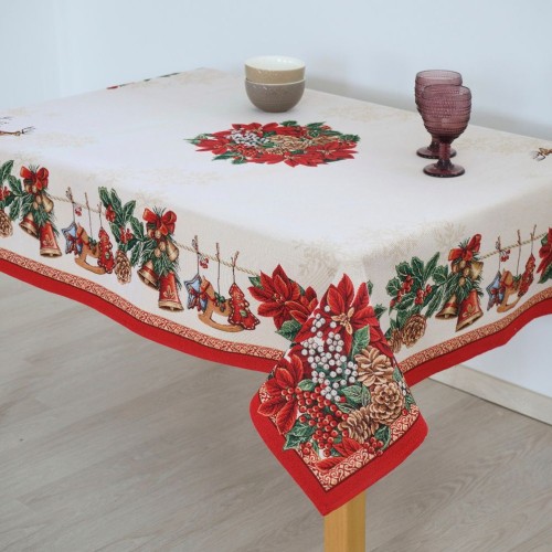 Χριστουγεννιάτικο Τραπεζομάντηλο 140x180 (Σχ. 8926)