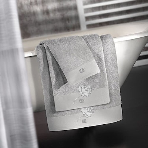 Guy Laroche Σετ Πετσέτες 3τμχ Celia Silver