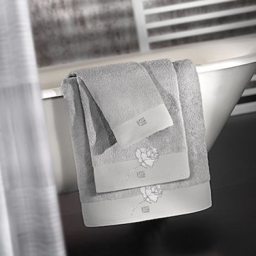 Guy Laroche Σετ Πετσέτες 3τμχ Celia Silver