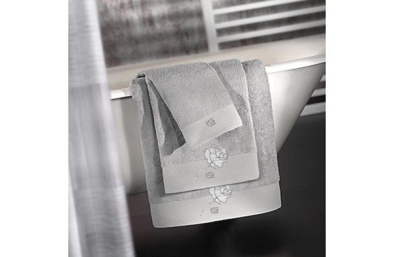 Guy Laroche Σετ Πετσέτες 3τμχ Celia Silver