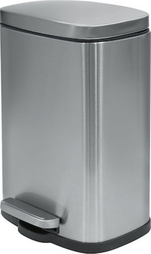 Κάδος ορθογώνιος inox soft close 5 lt. Akira by Spirella