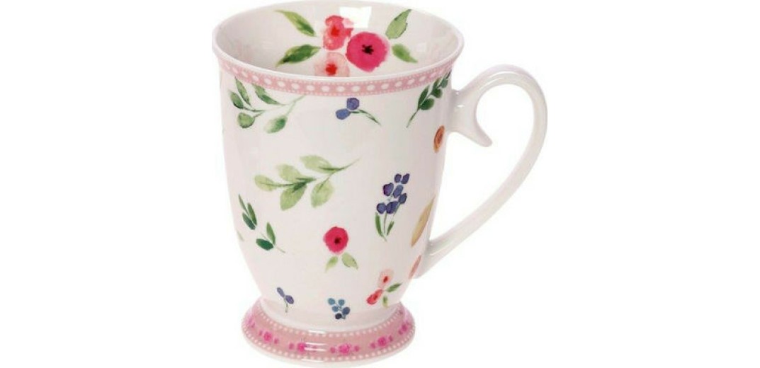 Cryspo Trio Primavera Κούπα από Πορσελάνη Pink 330ml