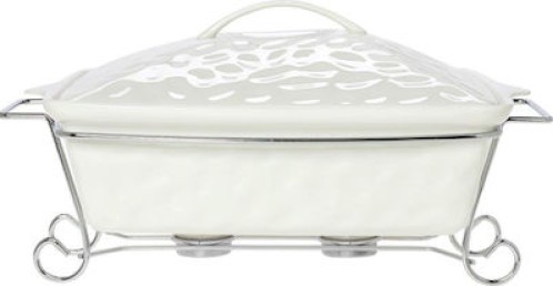 Cryspo Trio Punto Γάστρα Τετράγωνη από Πορσελάνη 38x38cm