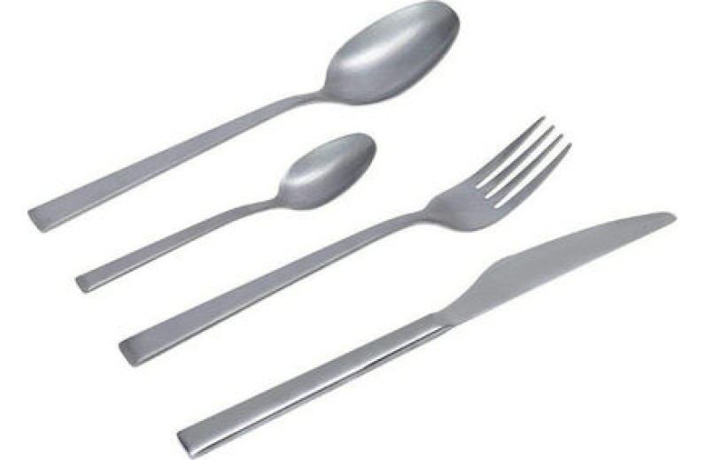 Cryspo Trio Durable Σετ Μαχαιροπίρουνα Ασημί 24τμχ