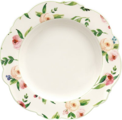 Cryspo Trio Primavera Πιάτο Βαθύ από Πορσελάνη Green με Διάμετρο 23cm 