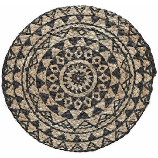 Kentia Σουπλά Στρογγυλό Υφασμάτινο Μπεζ 38cm