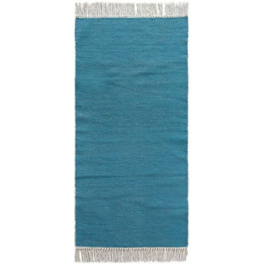 Kentia Χαλί Διάδρομος Peter 07 Petrol 70x140εκ. Βαμβακερό