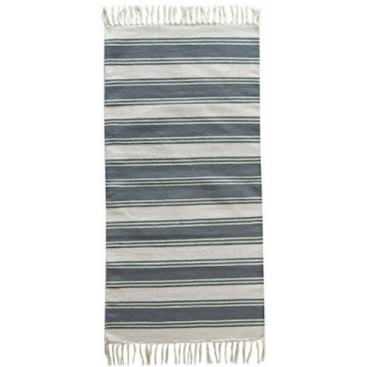 Kentia Χαλί Διάδρομος Neil 22 Grey / Ecru 70x140εκ. Βαμβακερό