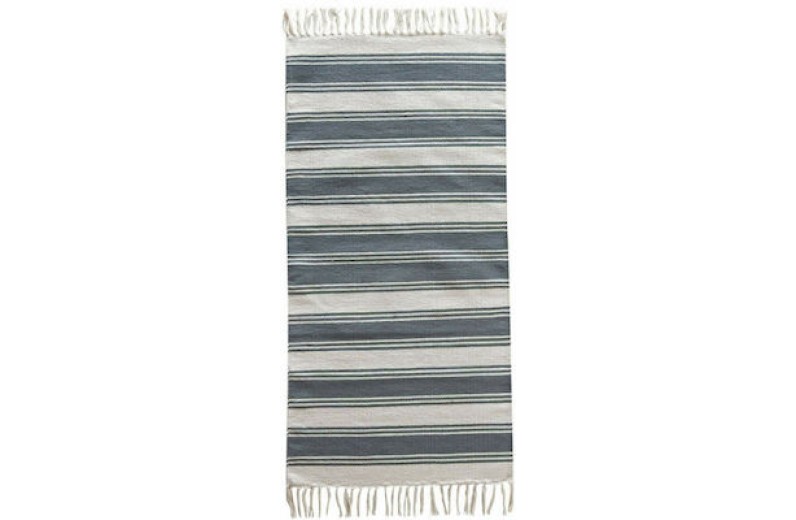 Kentia Χαλί Διάδρομος Neil 22 Grey / Ecru 70x140εκ. Βαμβακερό