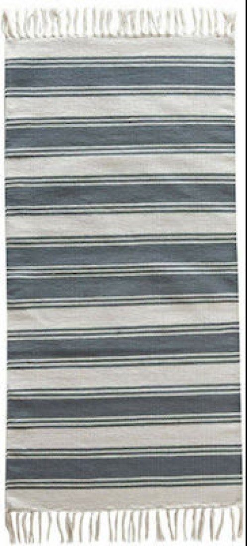 Kentia Χαλί Διάδρομος Neil 22 Grey / Ecru 70x140εκ. Βαμβακερό