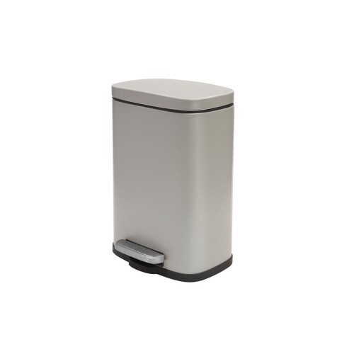Κάδος ορθογώνιος taupe soft close 5 lt. Akira by Spirella