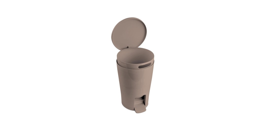 Κάδος απορρυμάτων πλαστικός taupe 5 Lt. Tatay