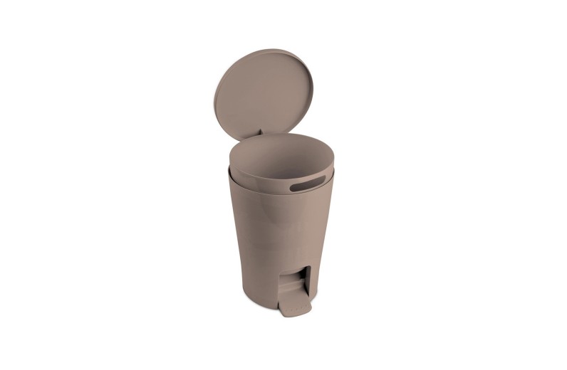Κάδος απορρυμάτων πλαστικός taupe 5 Lt. Tatay