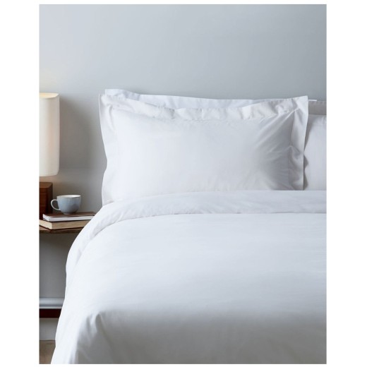 Σεντόνι λευκό ξενοδοχειακό 270X270εκ. 100% Βαμβακοσατέν T250