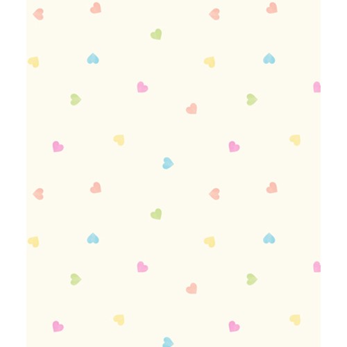 Παιδική ταπετσαρία τοίχου μικρές καρδούλες Carousel (DL21107)